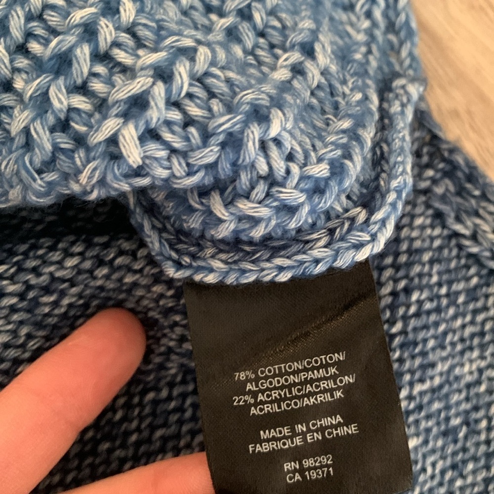Tibi Crewneck Blue Colorblock Knit Pullover Sweater Women’s Size Small - Picture 5 of 10
